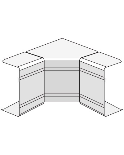 Угол внутренний изменяемый (70-120°) NIAV 25x30 мм DKC 01721 в Первоуральске Аксессуары для кабель-канала Pintop.ru
