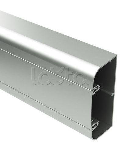 Кабель-канал алюминиевый 90х50 мм (с 1 крышкой), цвет серебристый металлик DKC (09599) в Первоуральске Кабель-канал Pintop.ru