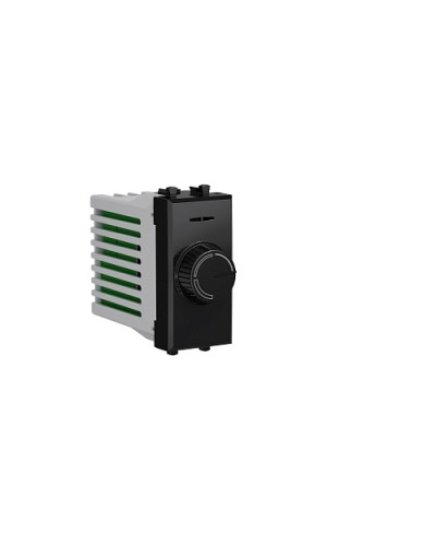 Диммер поворотный Черный квадрат, Avanti, 16A, 1 мод. DKC 4402131 в Первоуральске Аксессуары для стоек и шкафов Pintop.ru