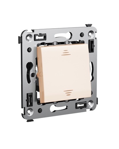 Инвертор одноклавишный в стену, Avanti, Ванильная дымка DKC 4405123 в Первоуральске Аксессуары для стоек и шкафов Pintop.ru