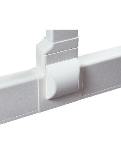 Тройник для плинтусного короба 100х40 мм с отводом на короб 90х40 мм, белый DKC AIR10047 в Первоуральске Повороты, муфты, тройники Pintop.ru