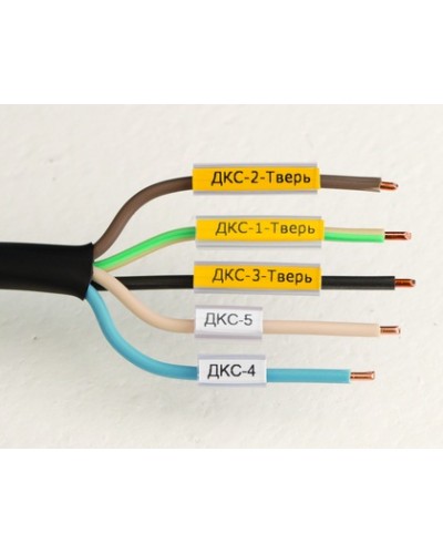 Маркировка для провода, гибкая, для трубочек. 4х12мм. Белая DKC NUTFL12 в Первоуральске Держатели, клипсы, скобы Pintop.ru