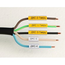 Маркировка для провода, гибкая, для трубочек. 4х18мм. Белая DKC NUTFL18