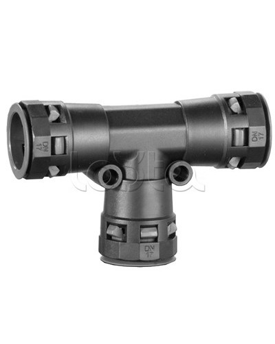 Т-образное соединение полиамидных труб одного номинального диаметра DKC (PAT29N) в Первоуральске Повороты, муфты, тройники Pintop.ru