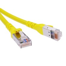 Патч-корд экранированный CAT6A SF/UTP 4х2, LSZH, желтый, 1.5м DKC RN6ASF4515YL