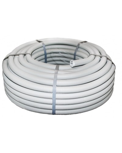 Труба гофр. ПВХ с протяжкой d25 мм (50 м) серая EKF-Plast (tg-z-25) в Первоуральске Труба гофрированная Pintop.ru