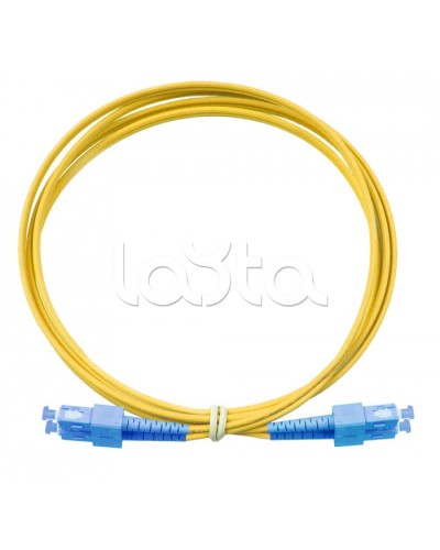 Патч-корд дуплексный 2*9/125 SC-SC, 1м Eurolan (41F-S2-SC-SC-01) в Первоуральске Патч-корды и пигтейлы Pintop.ru