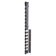 Вертикальный организатор с крышкой, 27U, серия R300 Eurolan (60A-18-27-01-10BL)