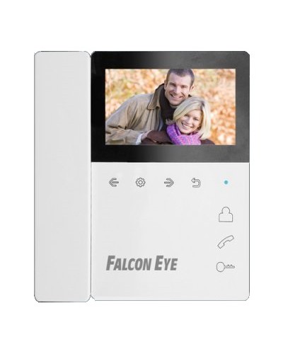 Монитор цветного видеодомофона с трубкой на магните Falcon Eye Lira в Первоуральске Вызывные видеопанели малоабонентные Pintop.ru