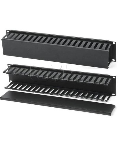 Организатор кабельный с крышкой, 19 Hyperline (CM-2U-PL-COV) в Первоуральске Аксессуары для кабель-канала Pintop.ru