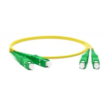 Патч-корд волоконно-оптический Hyperline FC-D2-9-FC/AR-SC/AR-H-1M-LSZH-YL