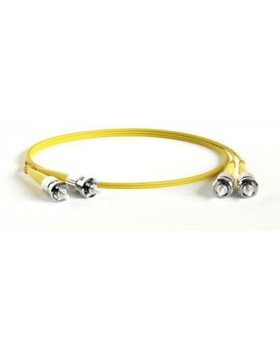 Патч-корд волоконно-оптический Hyperline FC-D2-9-ST/UR-ST/UR-H-20M-LSZH-YL в Первоуральске Патч-корды оптические Pintop.ru