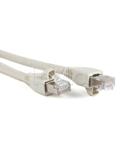 Патч-корд RJ45-RJ45, 4 пары, STP, кат.6a, LSZH (2м) Hyperline PC-LPM-STP-RJ45-RJ45-C6a-2M-LSZH-GY в Первоуральске Патчкорды (медные) Pintop.ru