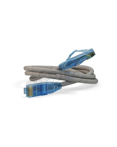 Патч-корд RJ45-RJ45, 4 пары, UTP, кат.6, LSZH (5м) Hyperline PC-LPM-UTP-RJ45-RJ45-C6-5M-LSZH-GY в Первоуральске Патчкорды (медные) Pintop.ru