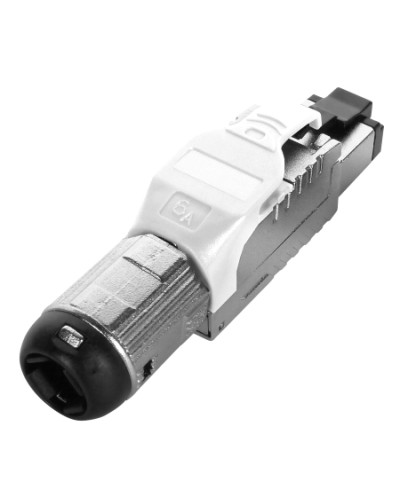 Разъем полевой оконцовки RJ-45 Hyperline (PLUE-8P8C-S-C6A-SH-WH) в Первоуральске Патч-корды и пигтейлы Pintop.ru