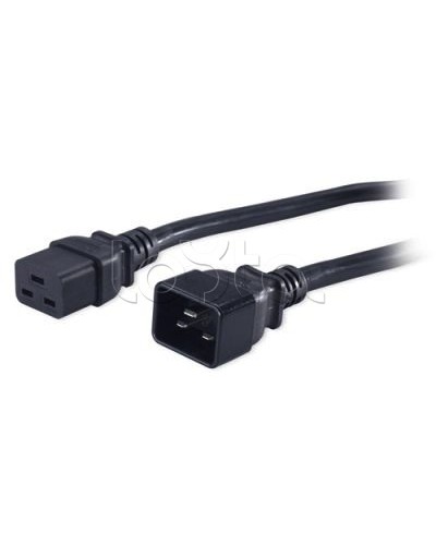 Кабель питания 1,8м Hyperline PWC-IEC19-IEC20-1.8-BK в Первоуральске Патч-корды и пигтейлы Pintop.ru