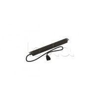 Блок розеток горизонтальный черн Hyperline (SHE19-12IEC-2.5AIEC)