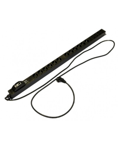 Блок розеток Hyperline (SHE-12SH-4IEC-BF-2.5EU) в Первоуральске Блоки розеток Pintop.ru