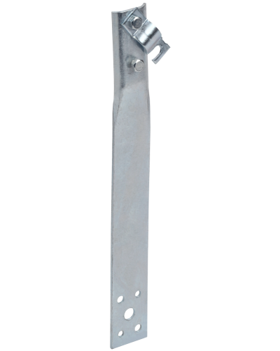 Держатель проводника круглого 6-10мм винтовой прямой h=80мм оцинкованная сталь HDZ IEK (ZDP86-14-1-16-80) в Первоуральске Крепеж Pintop.ru