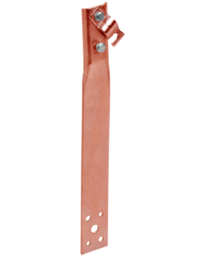 Держатель проводника круглого 6-10мм винтовой прямой h=80мм медь IEK (ZDP86-50-1-16-80) в Первоуральске Крепеж Pintop.ru