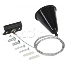 Комплект подвеса для ШП с тросом 1,5м черный IEK (LT-SO0D-KPT-D15-K02)