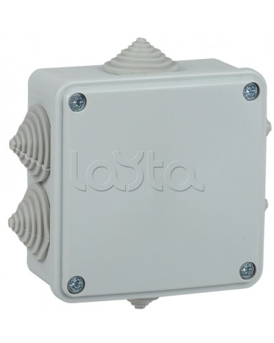 Коробка монтажная 100х100х45 мм IP44 6 вводов IEK (UKO11-100-100-045-K41-44) в Первоуральске Распределительные коробки Pintop.ru