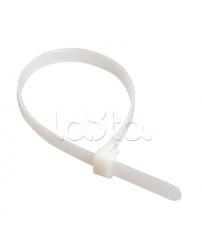 Стяжка 150x2,5 мм нейлоновая, белая IEK (UHH31-D025-150-100) в Первоуральске Стяжки-хомуты Pintop.ru