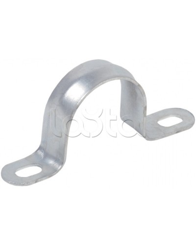 Скоба двухлапковая d31-32 IEK CMAT11-31-100 в Первоуральске Держатели, клипсы, скобы Pintop.ru