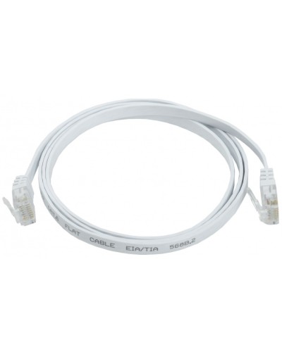 ITK Коммутационный шнур плоский кат.6 UTP 2м белый (PC08-C06U-2M-FL) в Первоуральске Патч-корды и пигтейлы Pintop.ru