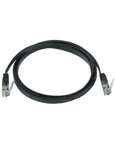 ITK Коммутационный шнур плоский кат.6 UTP 5м чёрный (PC09-C06U-5M-FL) в Первоуральске Патч-корды и пигтейлы Pintop.ru