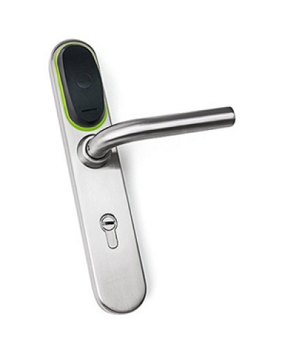 Замок электромеханический для двери IronLogic Eurolock EHT net (серебро) dd = 92 мм в Первоуральске Электромеханические замки Pintop.ru