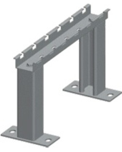 Рама напольная для лотка шириной 150мм LANMASTER LAN-MT-KR150-EZ в Первоуральске Аксессуары для лотков Pintop.ru