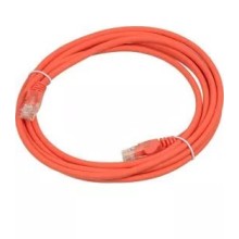 Патч-корд RJ45 - RJ45, 4 пары, UTP, категория 5е, 1 м, оранжевый, LSZH LANMASTER LAN-PC45/U5E-1.0-OR