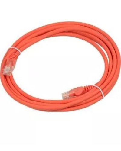 Патч-корд RJ45 - RJ45, 4 пары, UTP, категория 5е, 7 м, оранжевый, LSZH LANMASTER LAN-PC45/U5E-7.0-OR в Первоуральске Патч-корды и пигтейлы Pintop.ru