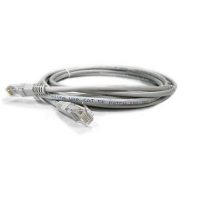 Патч-корд RJ45 - RJ45, 4 пары, UTP, категория 6, 0.5 м, серый, LSZH LANMASTER LAN-PC45/U6-0.5-GY