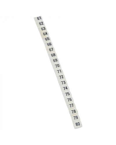 Маркер CAB3 цифры 61-80 Legrand 038153 в Первоуральске Аксессуары для кабель-канала Pintop.ru