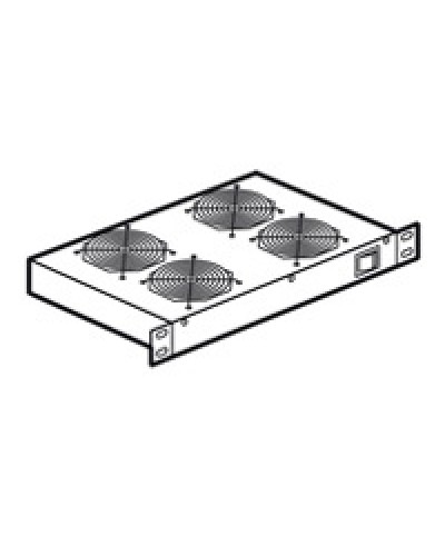 Полка с 4 вентиляторами высотой 1U Legrand 046490 в Первоуральске Полки для шкафов и стоек Pintop.ru