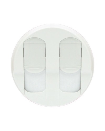 Лицевая панель для розеток 2хRJ45 белый Celiane Legrand 068252 в Первоуральске Аксессуары для кабель-канала Pintop.ru