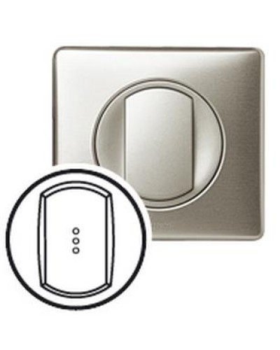 Лицевая панель для выключателя с индикацией титан Celiane Legrand 068303 в Первоуральске Аксессуары для кабель-канала Pintop.ru