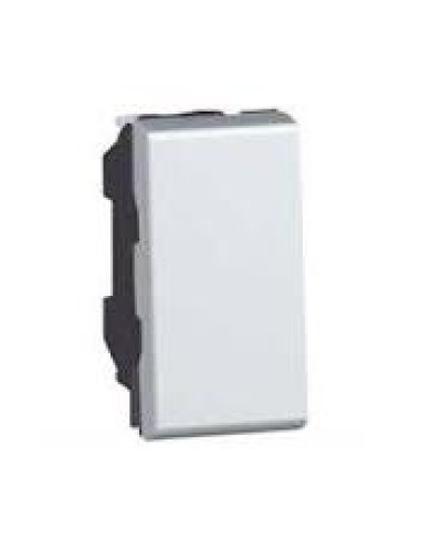 Переключатель на 2 направления Mosaic 1 модуль 10 AX алюминий Legrand 079201 в Первоуральске Аксессуары для кабель-канала Pintop.ru