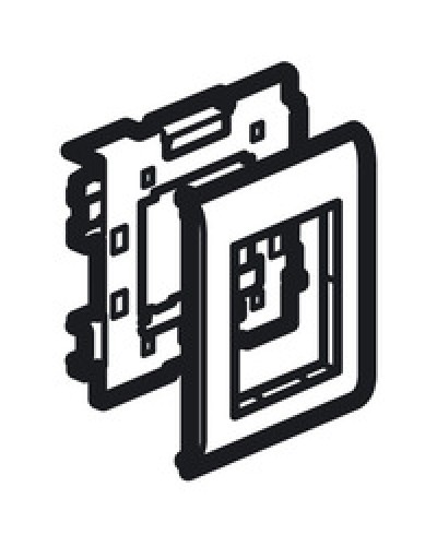 Суппорт Mosaic на 2 модуля 110 мм METRA Legrand (638086) в Первоуральске Аксессуары для кабель-канала Pintop.ru