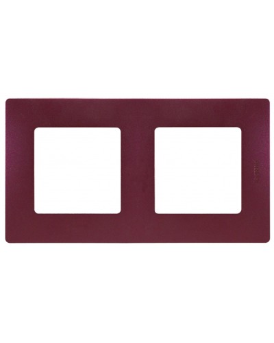 Рамка 2 поста Etika сливовый Legrand 672562 в Первоуральске Аксессуары для кабель-канала Pintop.ru
