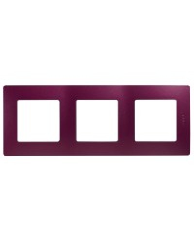 Рамка 3 поста Etika сливовый Legrand 672563 в Первоуральске Аксессуары для кабель-канала Pintop.ru