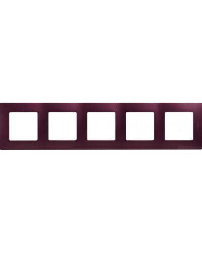 Рамка 5 постов Etika сливовый Legrand 672565 в Первоуральске Аксессуары для кабель-канала Pintop.ru