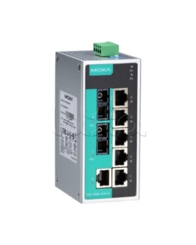 Коммутатор неуправляемый промышленный 8-портовый Moxa EDS-208A-SS-SC в Первоуральске Коммутаторы Pintop.ru