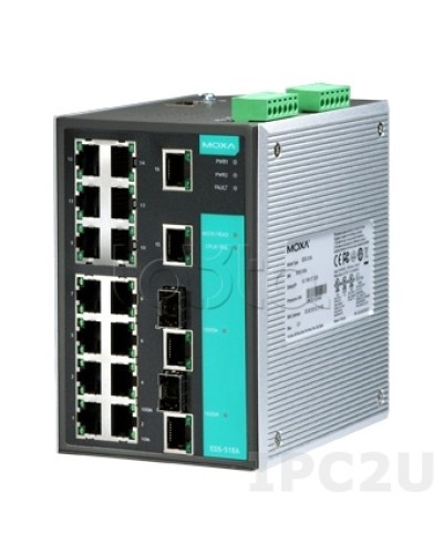 Коммутатор управляемый промышленный 18-портовыйMoxa EDS-518A в Первоуральске Коммутаторы Pintop.ru