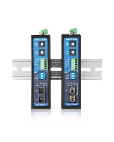 Конвертор RS-232/422/485 в оптику SC Moxa ICF-1150-S-SC в Первоуральске Дополнительное оборудование для ОПС Pintop.ru