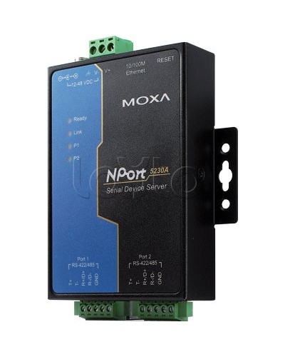Сервер 2-портовый RS-422/485 в Ethernet Moxa NPort 5230A в Первоуральске Дополнительное оборудование для ОПС Pintop.ru