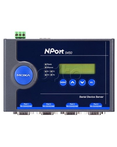 Сервер 4-портовый RS-232/422/485 в Ethernet Moxa NPort 5450-T в Первоуральске Дополнительное оборудование для ОПС Pintop.ru