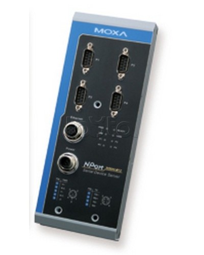 Сервер 4-портовый RS-232/422/485 в Ethernet Moxa NPort 5450AI-M12 в Первоуральске Дополнительное оборудование для ОПС Pintop.ru